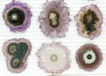 Lot: / to / Amethyst Stalactite Slices ( Pieces) #76637-2